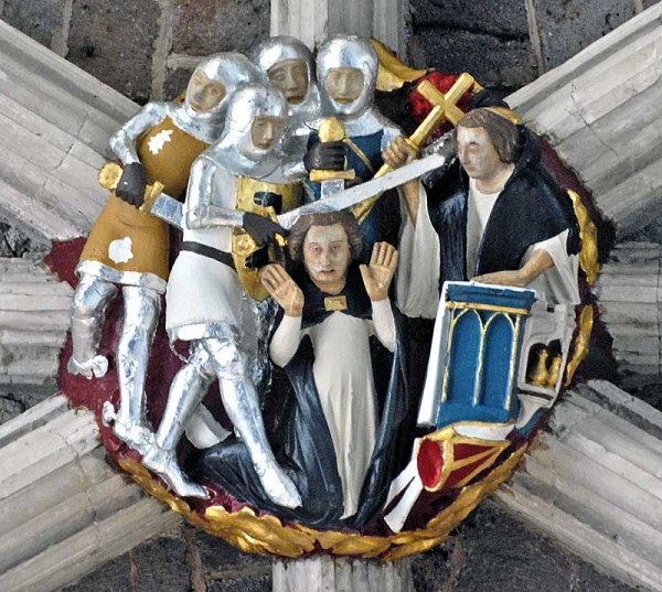 exeter cathedral becket boss