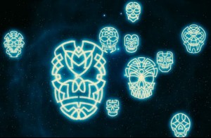 Supposedly Celtic Masks in the Sky on "Cosmos"
