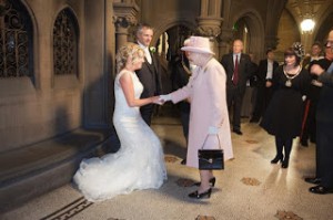 Queen Elizabeth Crashes Frances and John Canning's Wedding