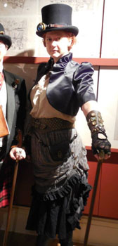 Steampunk outfit made with Goodwill materials