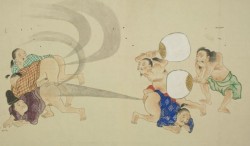 The Fart War - using hand fans