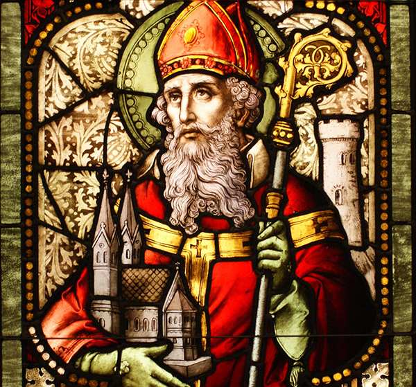 St. Patrick stain glass window