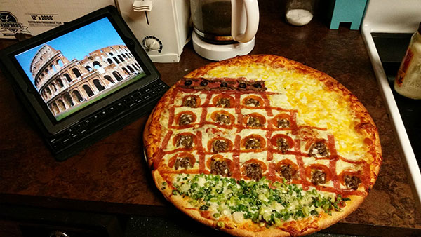 Colliseum on Pizza, gishwhes 2015